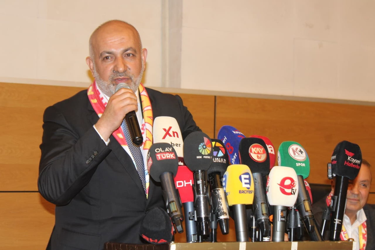 KAYSERİSPOR'DA YAPILAN OLAĞANÜSTÜ GENEL KURUL'DA BAŞKANLIĞA ALİ ÇAMLI SEÇİLDİ.