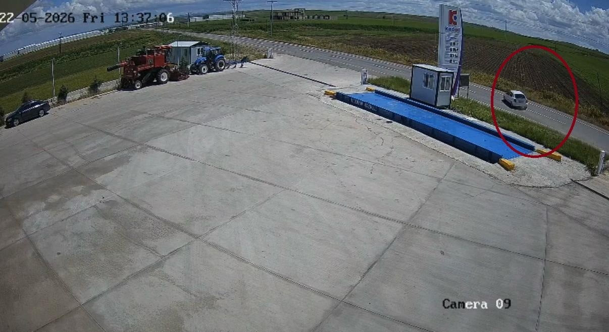 KAZA ANI GÜVENLİK KAMERASINCA KAYDEDİLDİ.