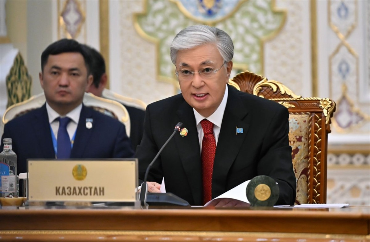 Kazakistan Cumhurbaşkanı Kasım Cömert Tokayev, Tacikistan'ın başkenti Duşanbe’de düzenlenen 2....