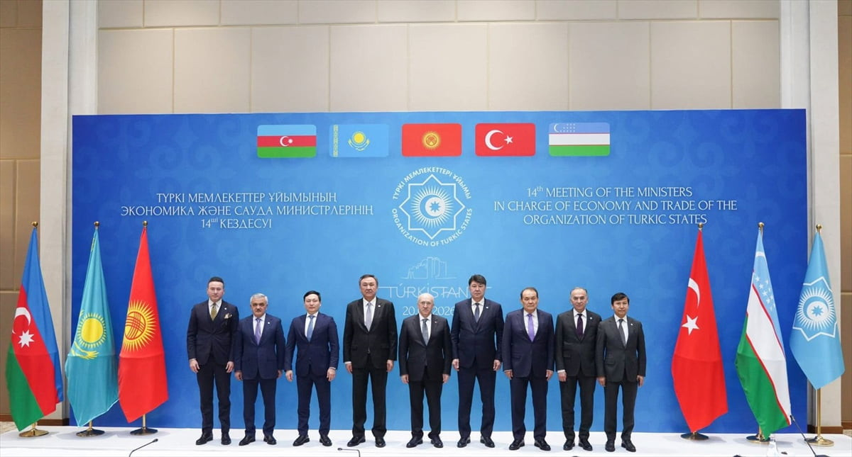Kazakistan'ın Türkistan kentinde, Türk Devletleri Teşkilatına (TDT) üye ülkeler arasında ticaret...