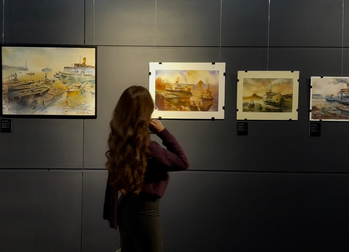 Kazakistan’da Türk sanatçı ve suluboya ustası Ahmet Öğreten’in “Suyun İzinde: Boğaz’dan Büyük...