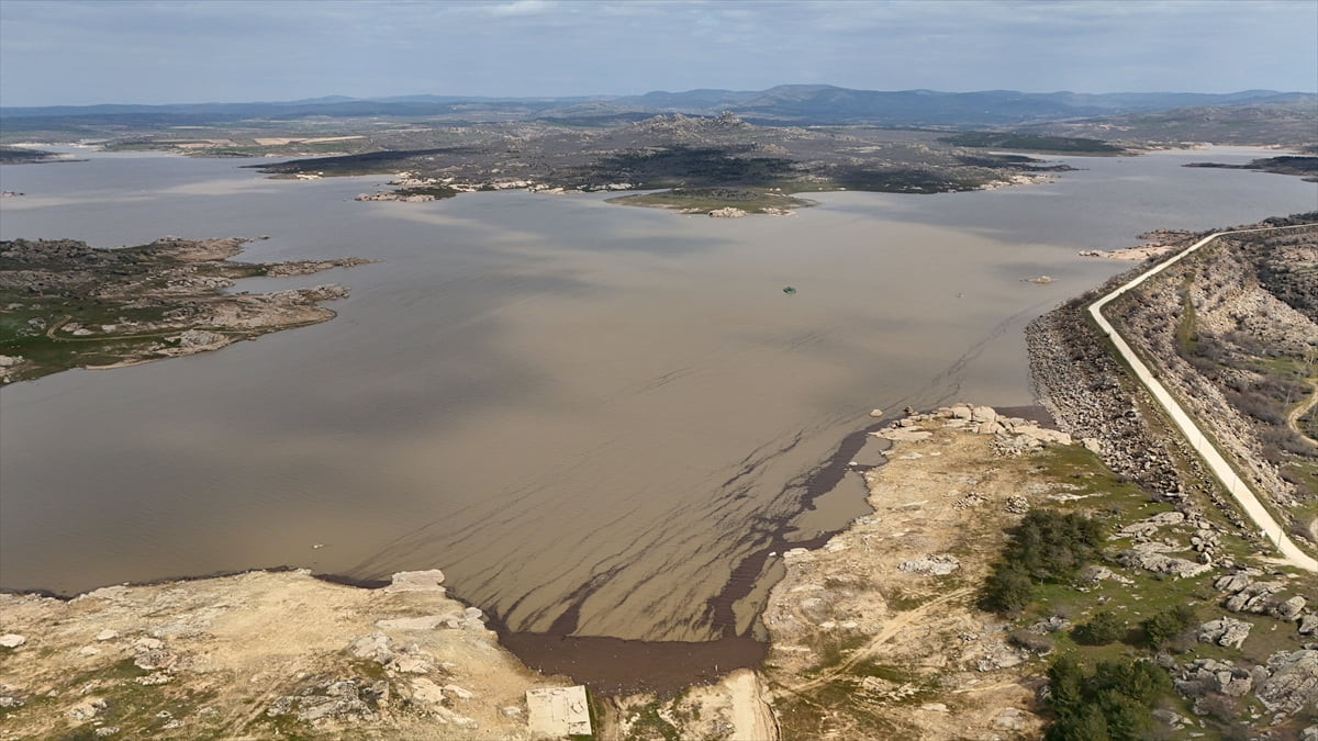 Kırklareli'nde bulunan ve Edirne'nin içme suyu ihtiyacını karşılayan Kayalıköy Barajı'nda doluluk...