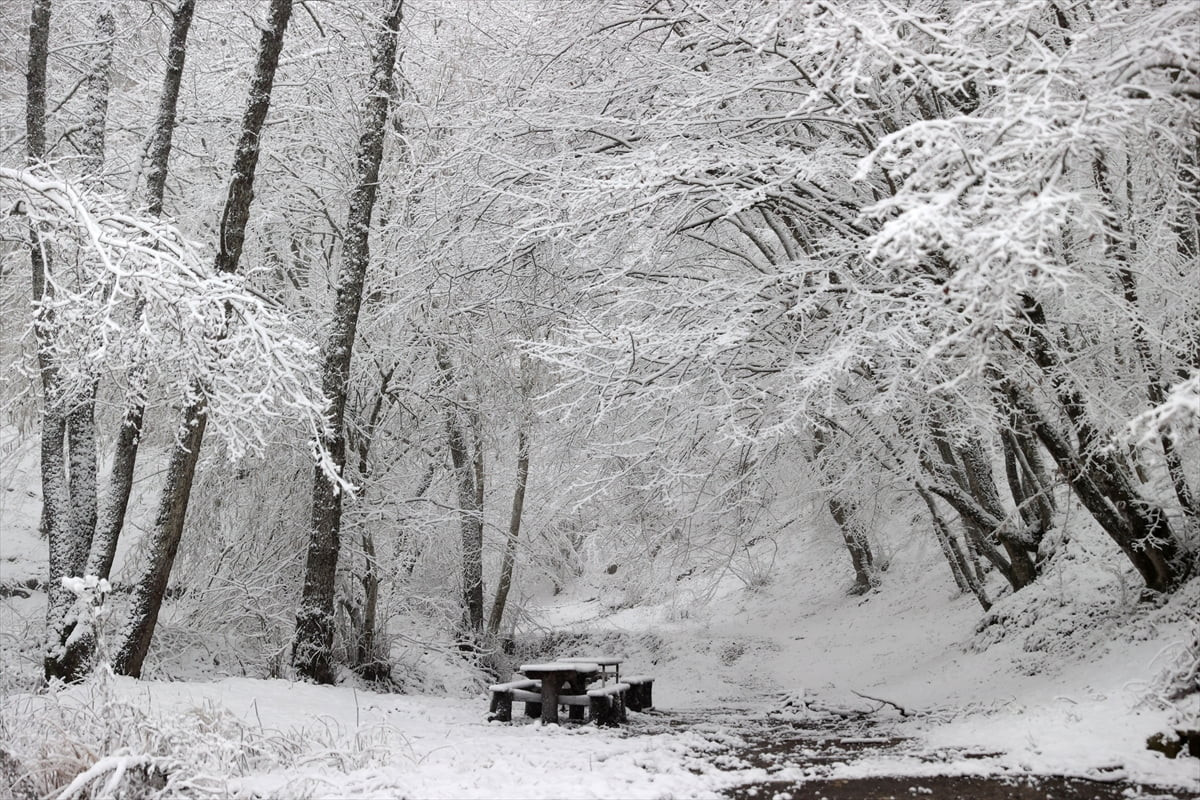 Kırklareli'nin yüksek kesimlerinde kar yağışı etkisini sürdürüyor. Sabaha karşı başlayan ve...