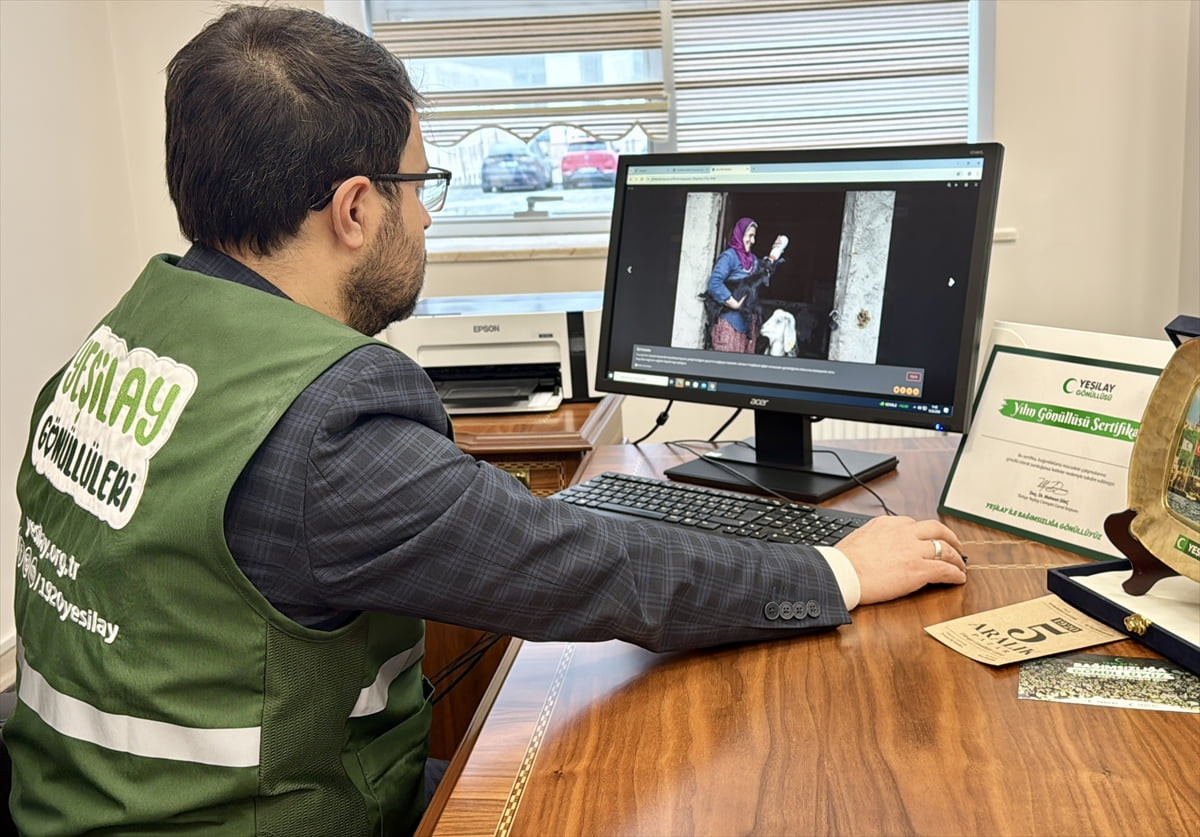 Kırşehir'de Yeşilay Şube Başkanı Bayram Koyuncu, Anadolu Ajansının (AA) gözünden 2025'e damga...