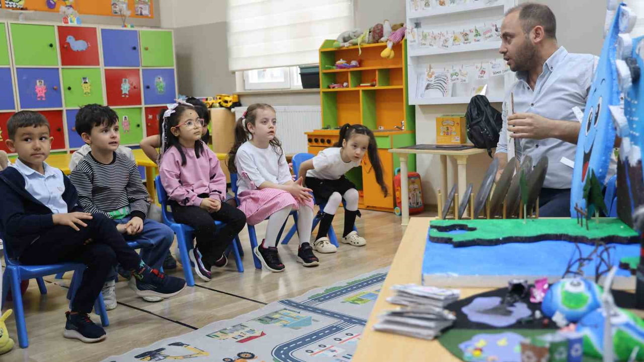 KIRŞEHİR’DE ANAOKULU ÖĞRENCİLERİ, AVRUPA BİRLİĞİ DESTEKLİ ETWİNNİNG PROJESİ KAPSAMINDA ÇEVRE...