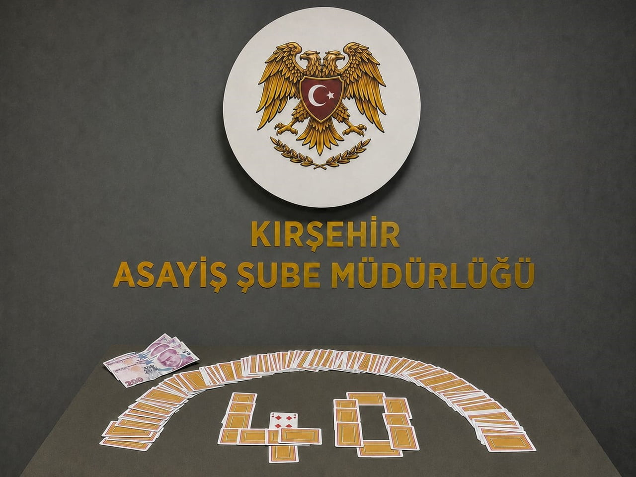 KIRŞEHİR’DE POLİS  KIRAATHANEYE DÜZENLENEN DENETİMDE 4 KİŞİYİ KUMAR OYNARKEN TESPİT...