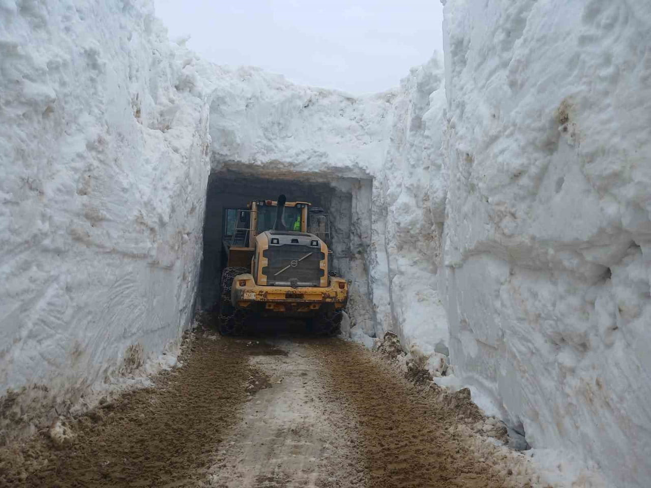 KIŞ MEVSİMİNİN ÇETİN GEÇTİĞİ HAKKARİ’DE, YÜKSEK RAKIMLI BÖLGELERDE KARLA MÜCADELE ÇALIŞMALARI...