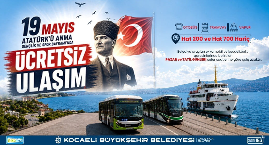 KOCAELİ BÜYÜKŞEHİR BELEDİYESİ, 19 MAYIS ATATÜRK'Ü ANMA, GENÇLİK VE SPOR BAYRAMI DOLAYISIYLA İL...