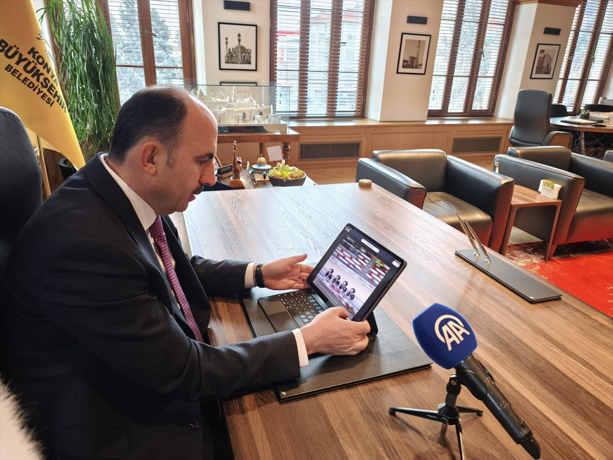 Konya Büyükşehir Belediye Başkanı Uğur İbrahim Altay, Anadolu Ajansının (AA) gözünden 2025'e damga...