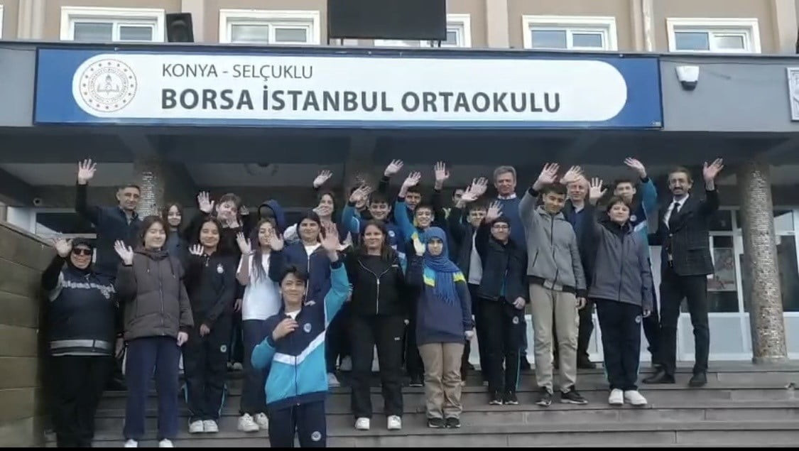 KONYA SELÇUKLU BORSA İSTANBUL ORTAOKULU İLE DİYARBAKIR ÇERMİK AYNALI ORTAOKULU ARASINDA İMZALANAN...