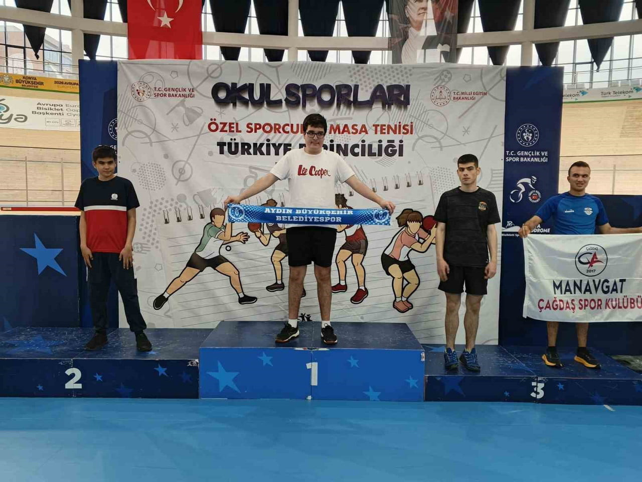KONYA’DA DÜZENLENEN OKUL SPORLARI ÖZEL SPORCULAR TÜRKİYE MASA TENİSİ ŞAMPİYONASI’NDA AYDIN...