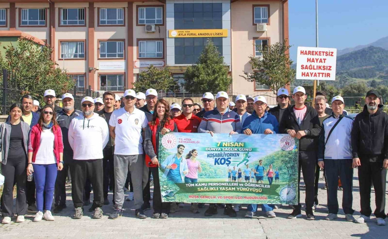 KÖŞK'TE 'SAĞLIKLI YAŞAM YÜRÜYÜŞÜ' ETKİNLİĞİ YAPILDI