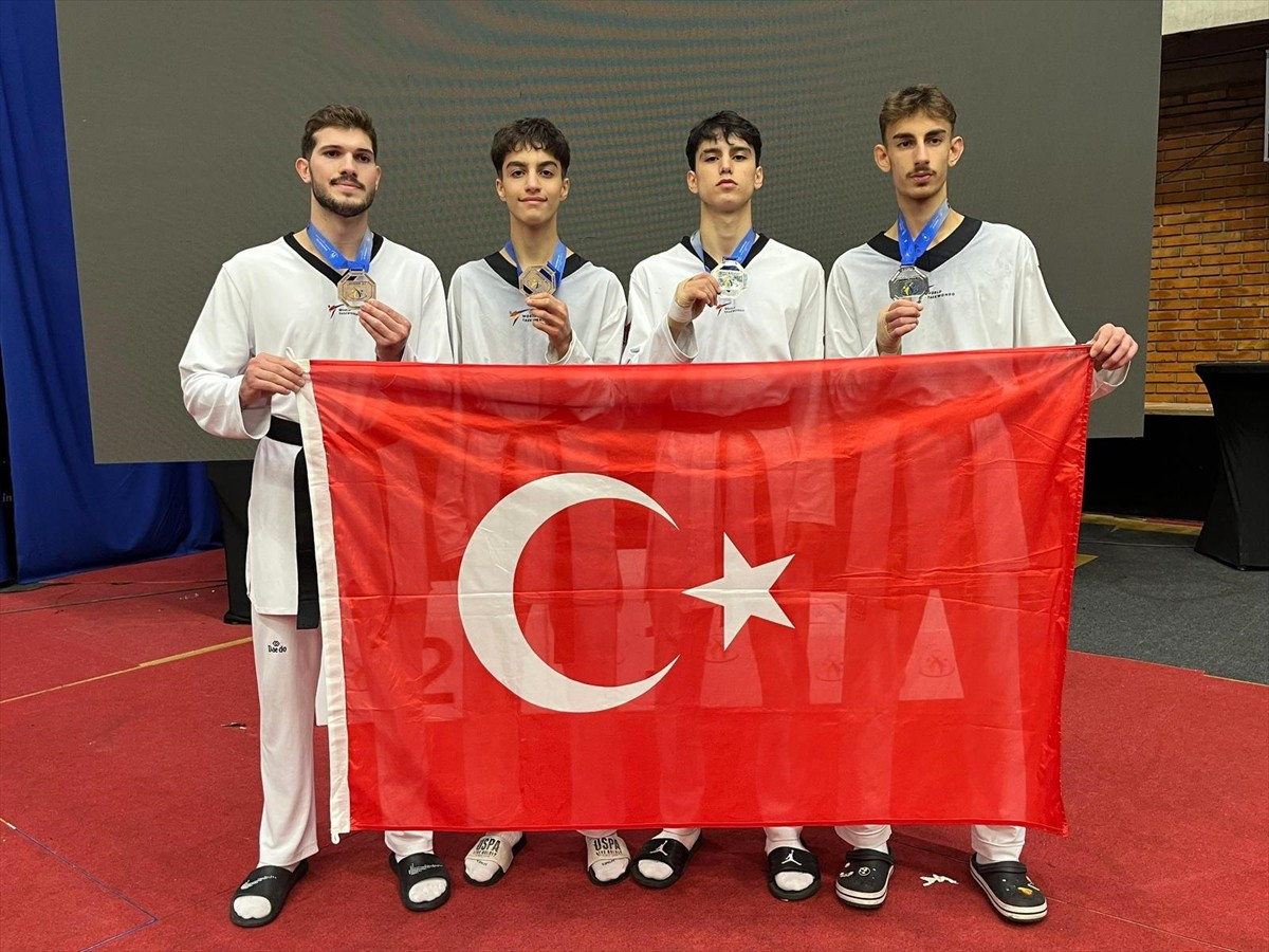 Kosova'da düzenlenen Avrupa Ümitler Tekvando Şampiyonası'nda milli sporcular 2 gümüş, 2 bronz...