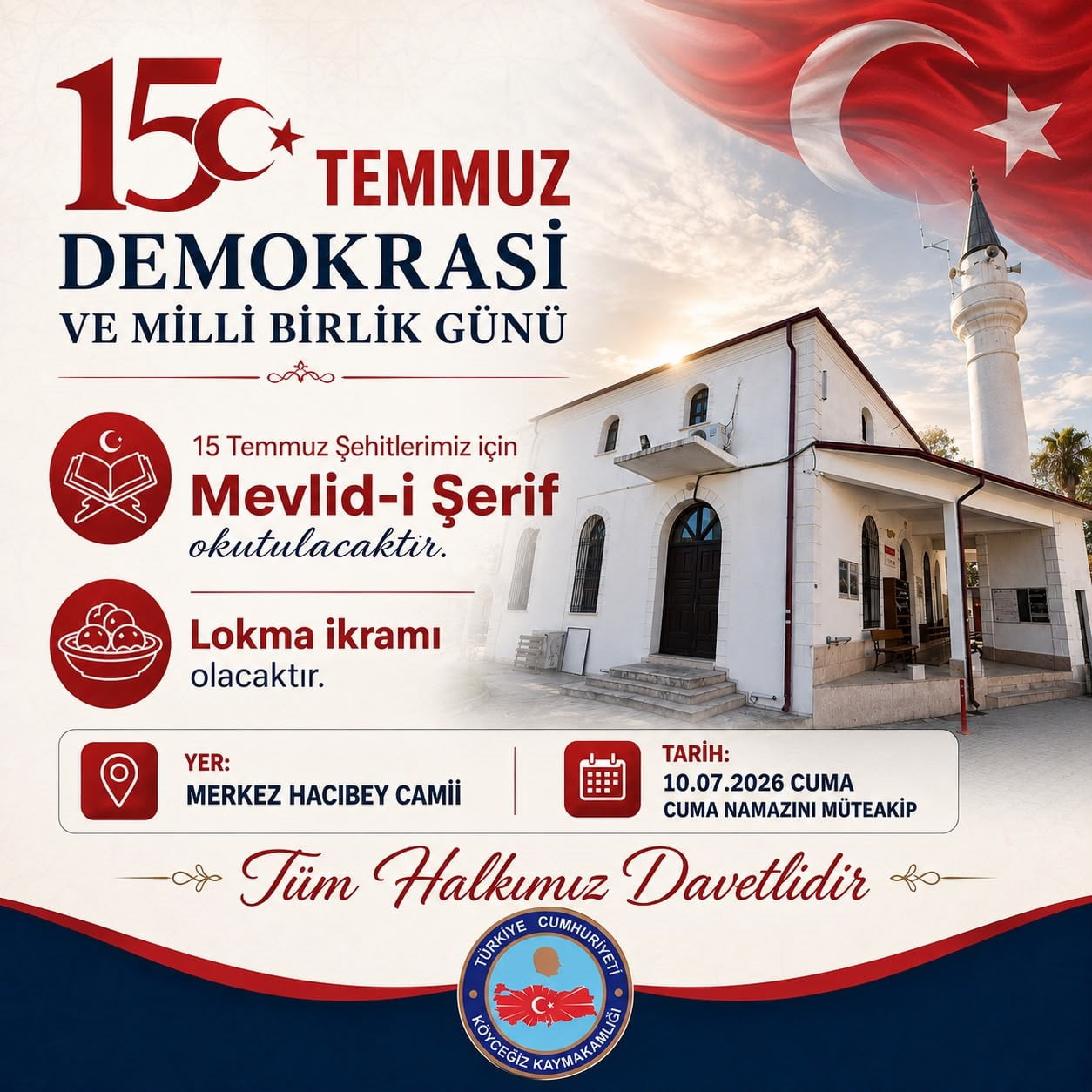 KÖYCEĞİZ’DE MEVLİD-İ ŞERİF PROGRAMI GERÇEKLEŞECEK