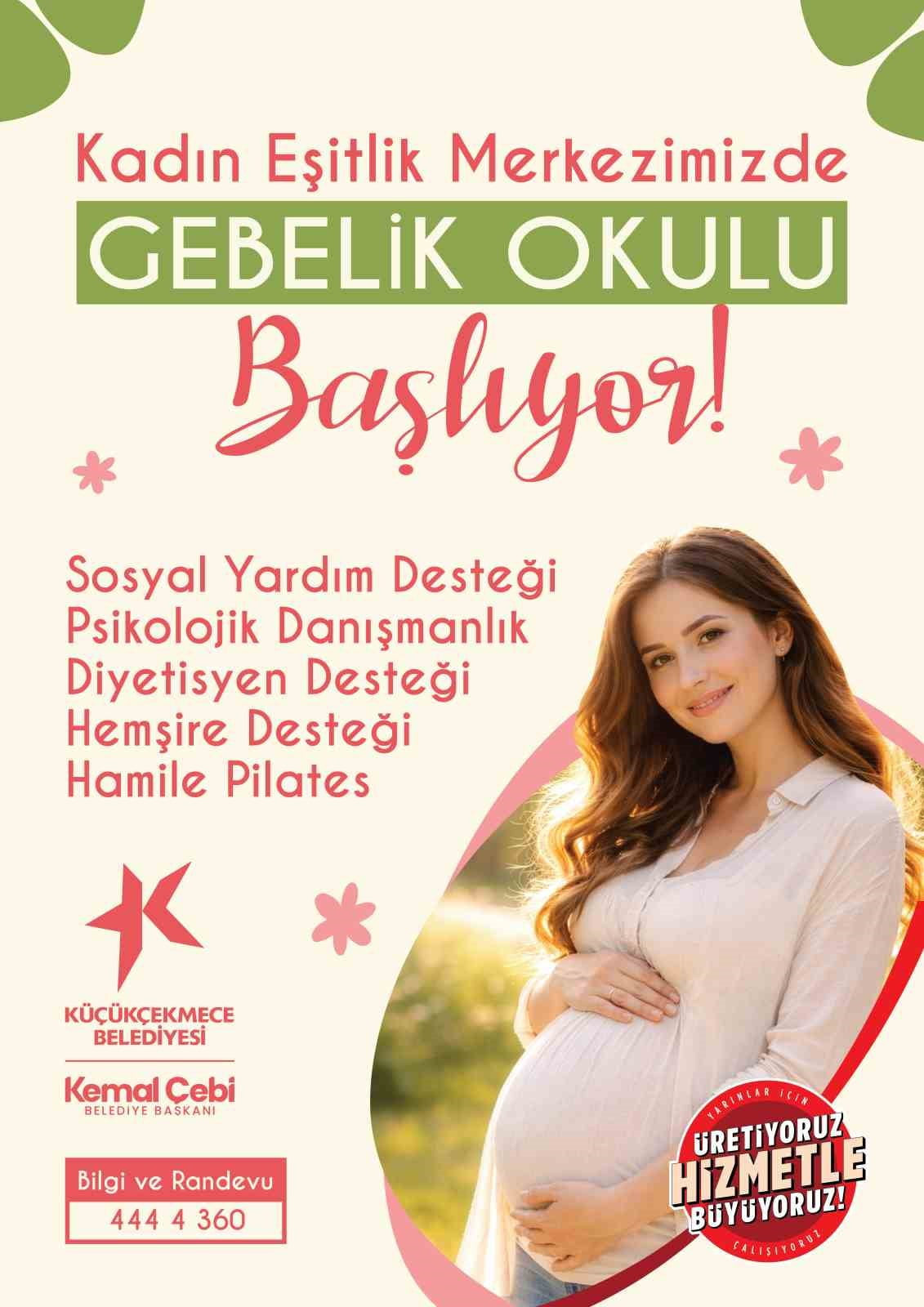 KÜÇÜKÇEKMECE’DE, ANNE ADAYLARININ HAMİLELİK SÜRECİNDE YANINDA OLMAK VE ONLARI FİZYOLOJİK VE...