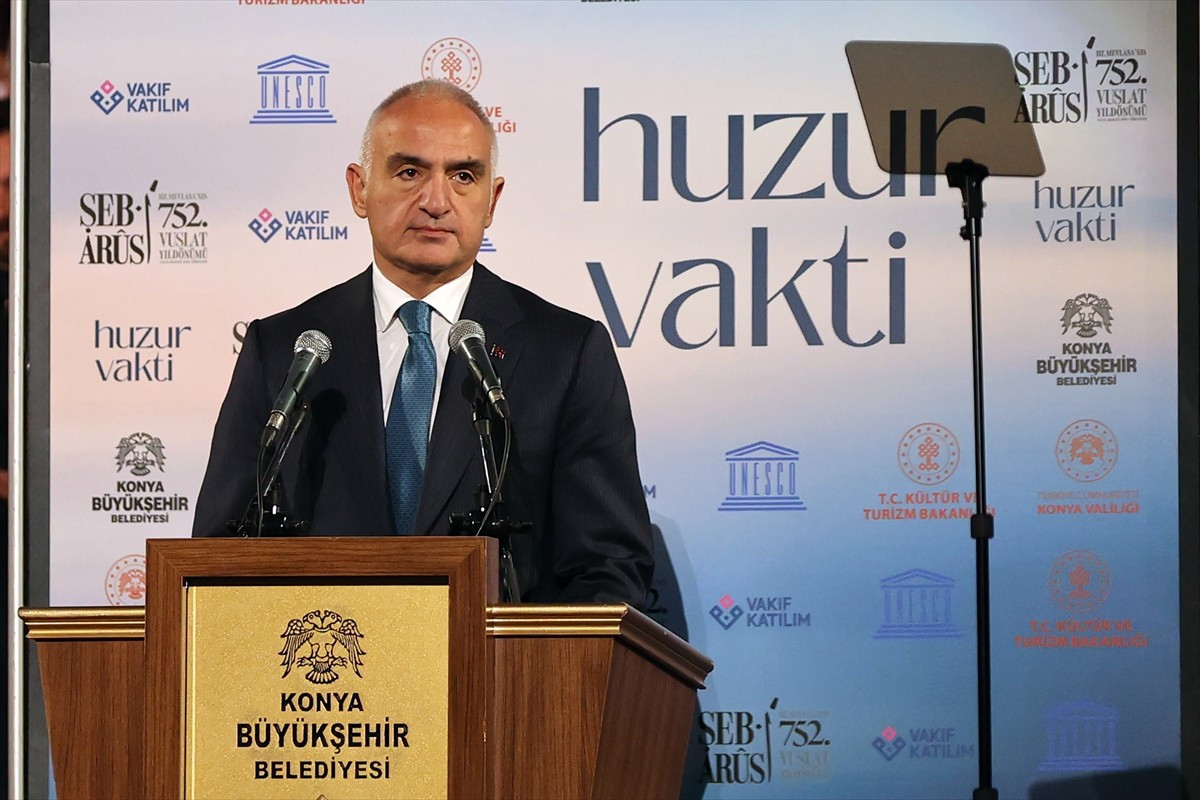 Kültür ve Turizm Bakanı Mehmet Nuri Ersoy, Mevlana Kültür Merkezi'nde düzenlenen Hazreti...