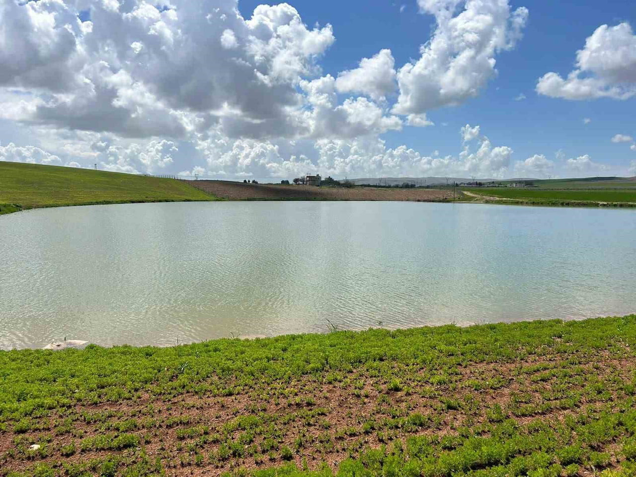 KURAKLIKLA KURUMA NOKTASINA GELEN GÖLET YAĞIŞLARLA YENİDEN CANLANDI