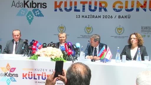 Kuzey Kıbrıs Türk Cumhuriyeti (KKTC) Başbakanı Ünal Üstel, Bakü'de düzenlenen Kuzey Kıbrıs Kültür...