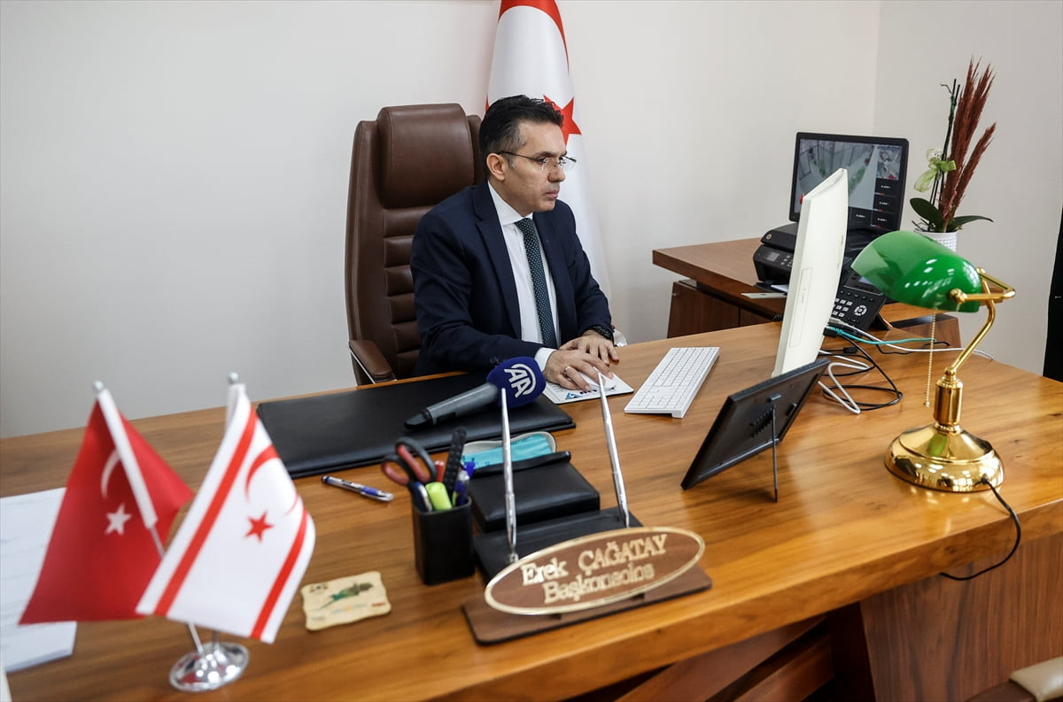 Kuzey Kıbrıs Türk Cumhuriyeti (KKTC) Mersin Başkonsolosu Erek Çağatay, Anadolu Ajansının (AA)...