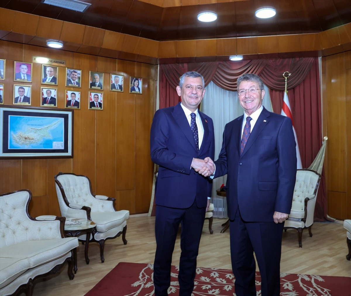 Kuzey Kıbrıs Türk Cumhuriyeti'nin (KKTC) 42. kuruluş yıl dönümü kutlamalarına katılmak üzere...