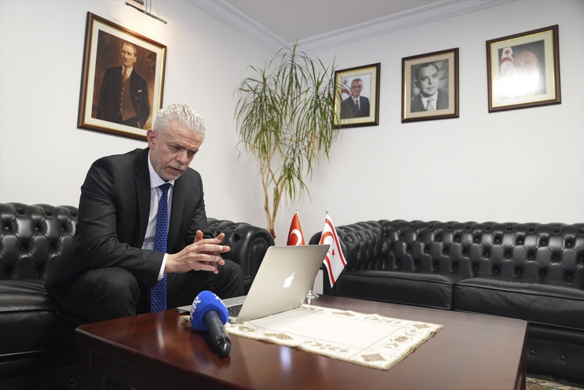 Kuzey Kıbrıs Türk Cumhuriyeti'nin (KKTC) Ankara Büyükelçisi İsmet Korukoğlu, Anadolu Ajansının...