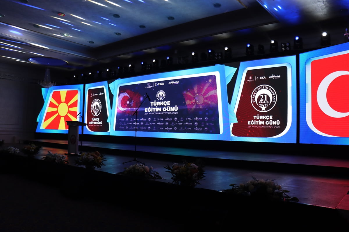 Kuzey Makedonya'nın başkenti Üsküp'te "21 Aralık Türkçe Eğitim Günü" ve Türk İşbirliği ve...