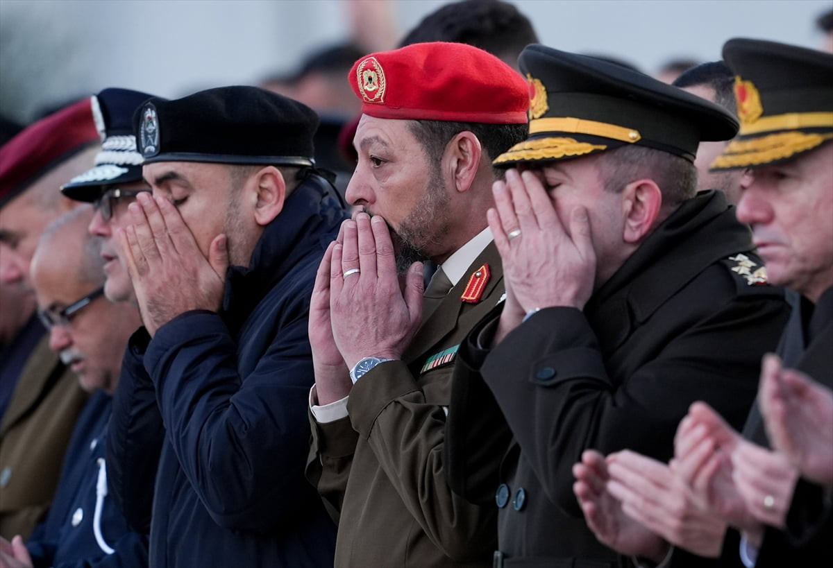 Libya Genelkurmay Başkanı Orgeneral Muhammed Ali Al-Haddad ve beraberindeki askeri heyetin...