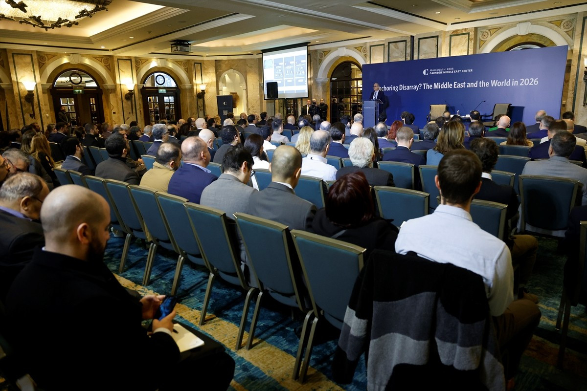 Lübnan Başbakan Yardımcısı Tarık Mitri, Malcolm H. Kerr Carnegie Orta Doğu Merkezi tarafından...