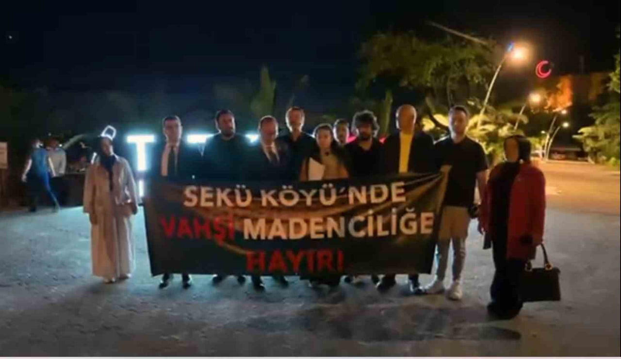 MADEN FAALİYETLERİNE KARŞI YÜRÜTÜLEN PROTESTOLARDA KULLANILAN AFİŞ NEDENİYLE DOĞANKENT BELEDİYESİ...