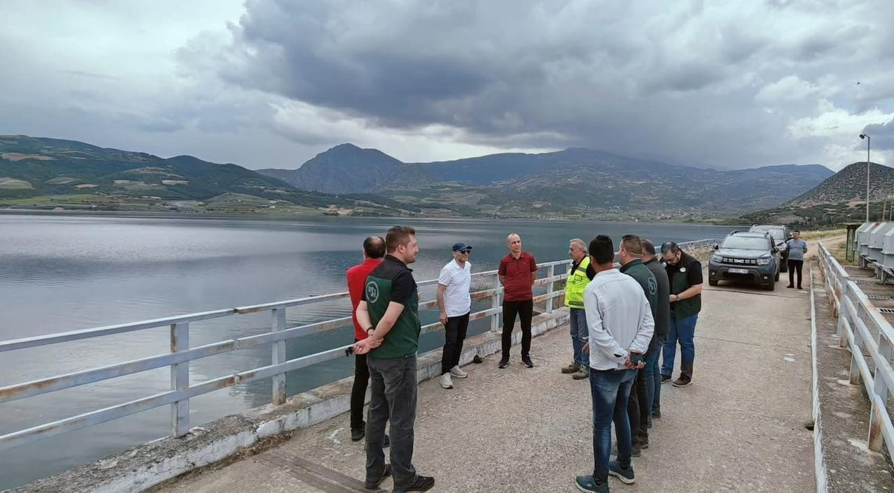 MANİSA'NIN ALAŞEHİR İLÇESİNDE BULUNAN AFŞAR BARAJI, YÜZDE 100 DOLULUK ORANINA ULAŞINCA...