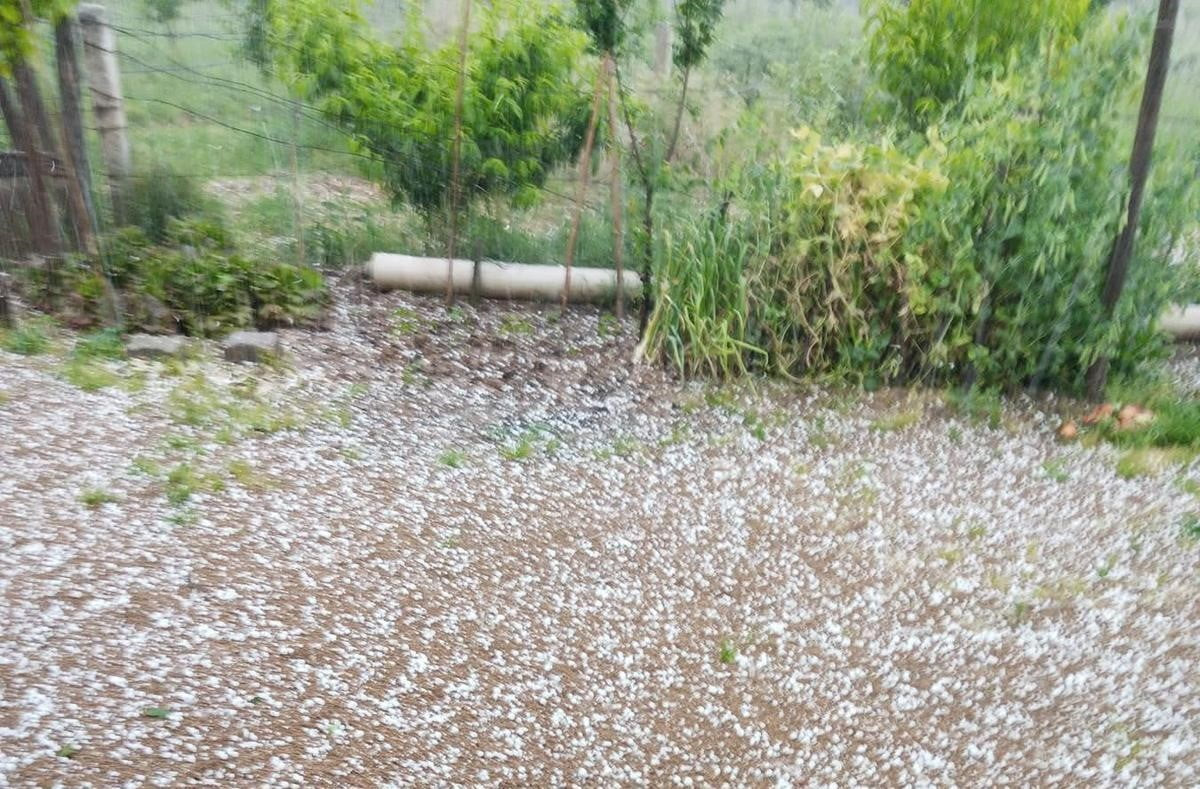 MANİSA’NIN SARIGÖL İLÇESİNDE ÖĞLEDEN SONRA ANİDEN BASTIRAN DOLU YAĞIŞI BAZI MAHALLELERDE ETKİLİ...