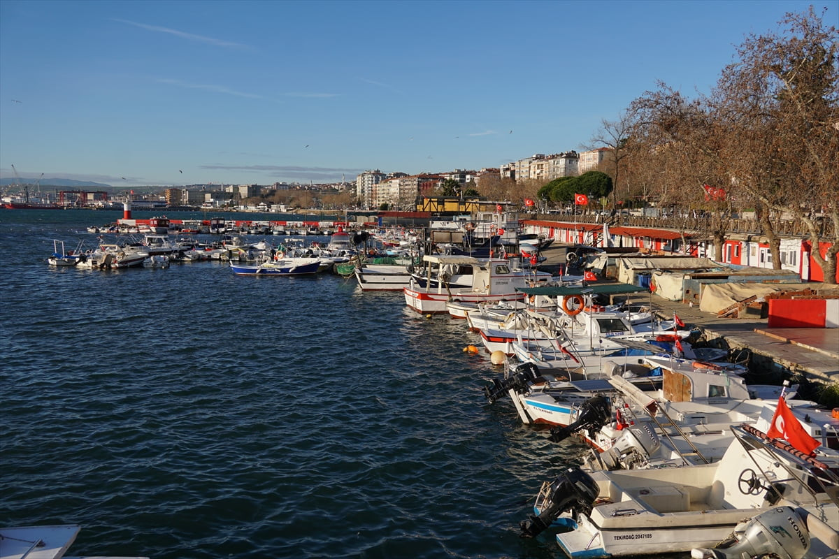 Marmara Denizi'nde 4 gündür etkili olan lodos, Tekirdağ'da deniz ulaşımını aksattı. Balıkçılar...