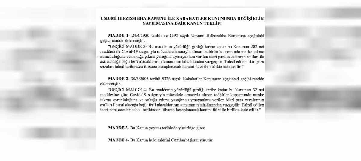 Maske ve sokağa çıkma yasağı cezaları iptal edilecek mi