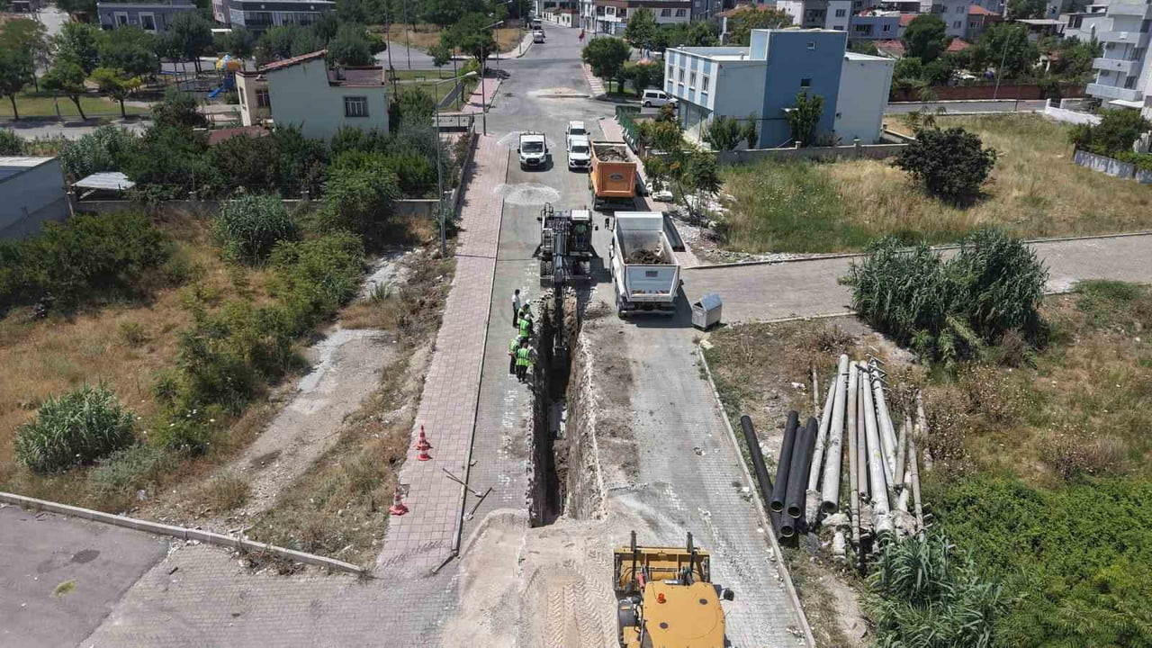 MASKİ GENEL MÜDÜRLÜĞÜ, ŞEHZADELER İLÇESİ AHMET BEDEVİ MAHALLESİ'NDE YOĞUN YAĞIŞLARDA YAŞANAN SU...
