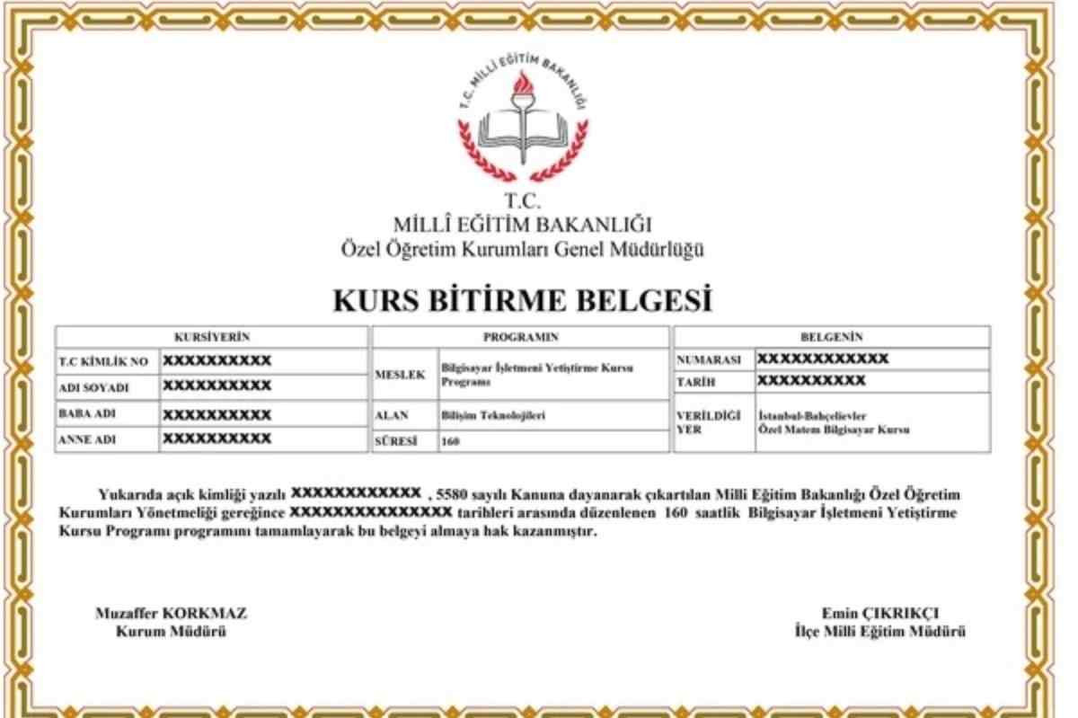 MEB onaylı bilgisayar sertifikası nasıl alınır, nereden alınır