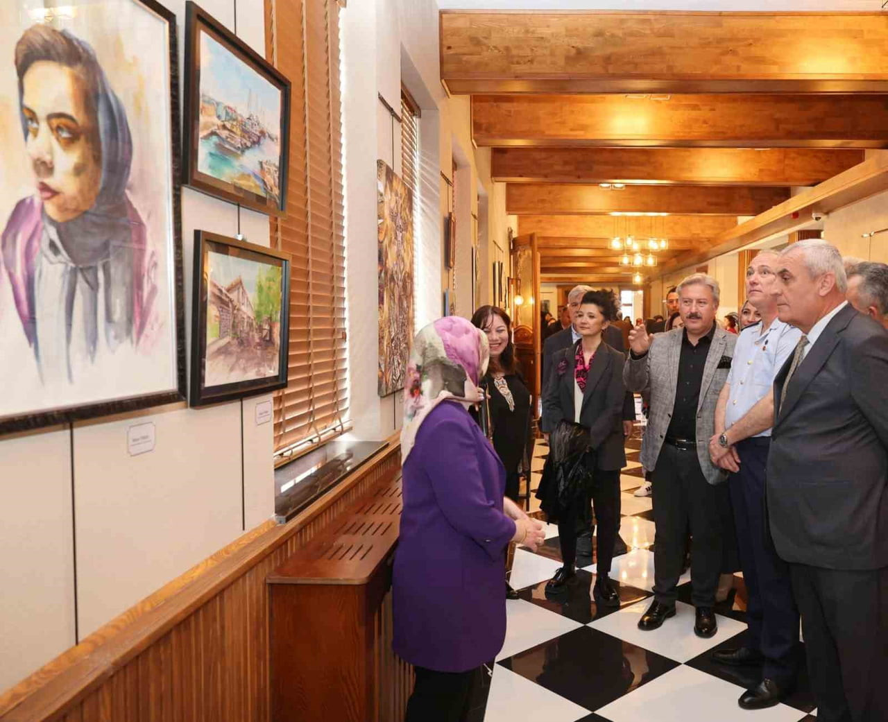 MELİKGAZİ BELEDİYESİ'NİN SANAT MELİKGAZİ'DE DÜZENLEDİĞİ, KAYSERİ GÜZEL SANATLAR LİSESİ RESİM...
