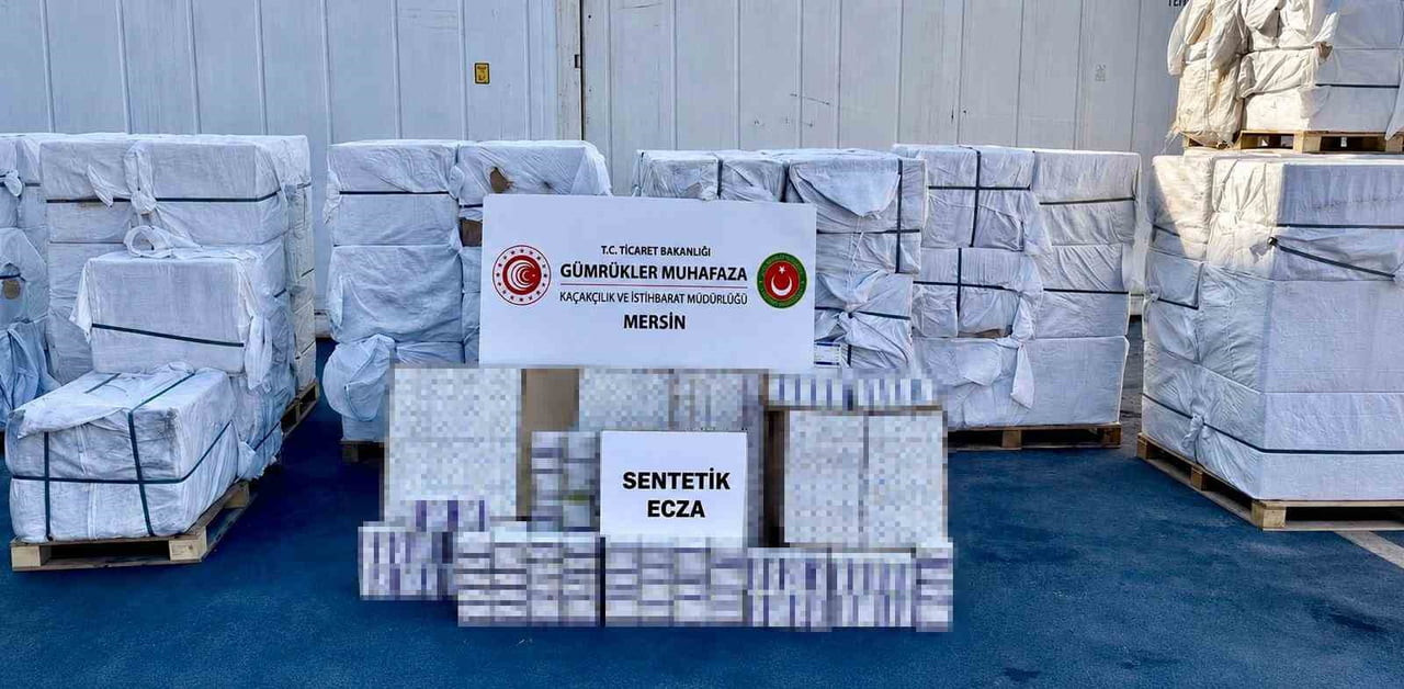 MERSİN LİMANINDA GERÇEKLEŞTİRİLEN OPERASYONDA PİYASA DEĞERİ YAKLAŞIK 4 MİLYAR 960 MİLYON LİRA...