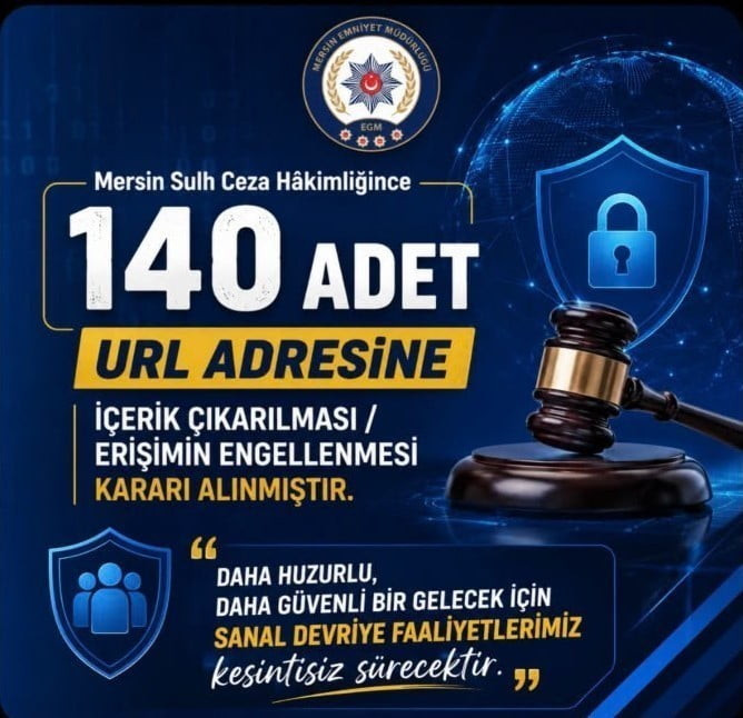 MERSİN'DE SİBER POLİSİNİN YÜRÜTTÜĞÜ SANAL DEVRİYE FAALİYETLERİNDE, GENEL AHLAK KURALLARINA AYKIRI...