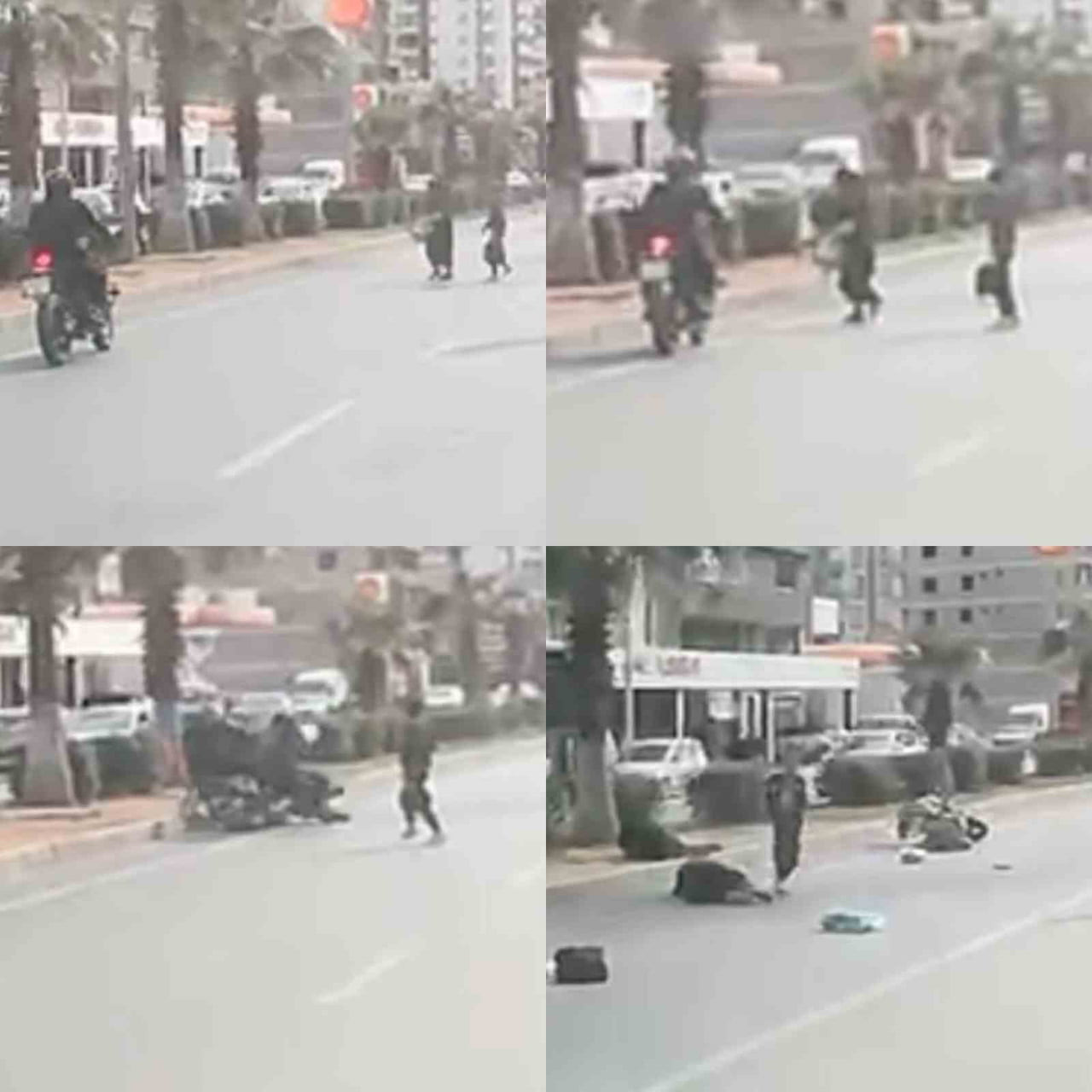 MERSİN'İN ERDEMLİ İLÇESİNDE YAYA GEÇİDİNİ KULLANMAYAN KADINA MOTOSİKLET ÇARPTI. SÜRÜCÜ VE YAYANIN...