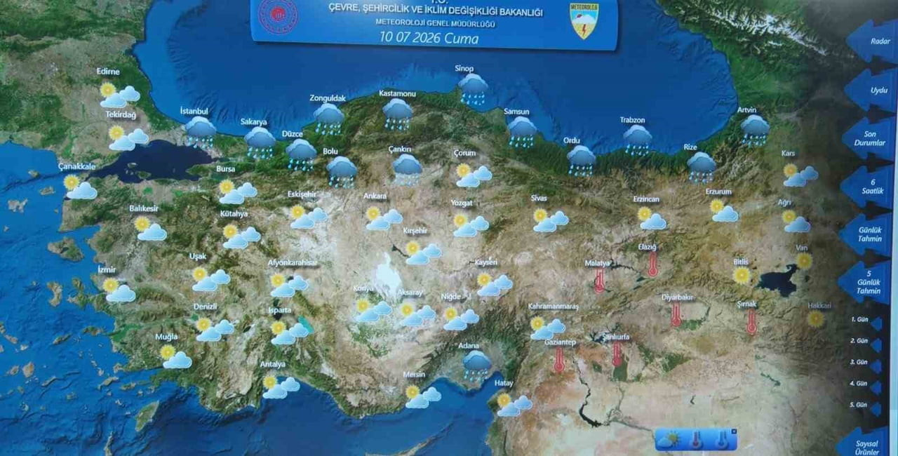 METEOROLOJİ GENEL MÜDÜRLÜĞÜ HAVA TAHMİN UZMANI FATİH BUDAK, HAVA TAHMİN RAPORLARINA YÖNELİK...