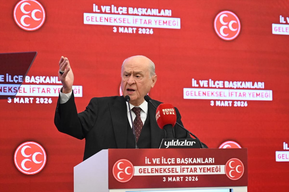 MHP Genel Başkanı Devlet Bahçeli, partisinin İl ve İlçe Başkanları Geleneksel İftar Programı'na...