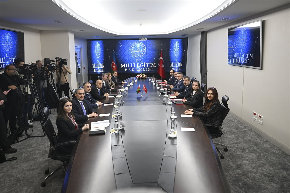 Milli Eğitim Bakanı Yusuf Tekin, Azerbaycan Bilim ve Eğitim Bakanı Emin Amrullayev ile...