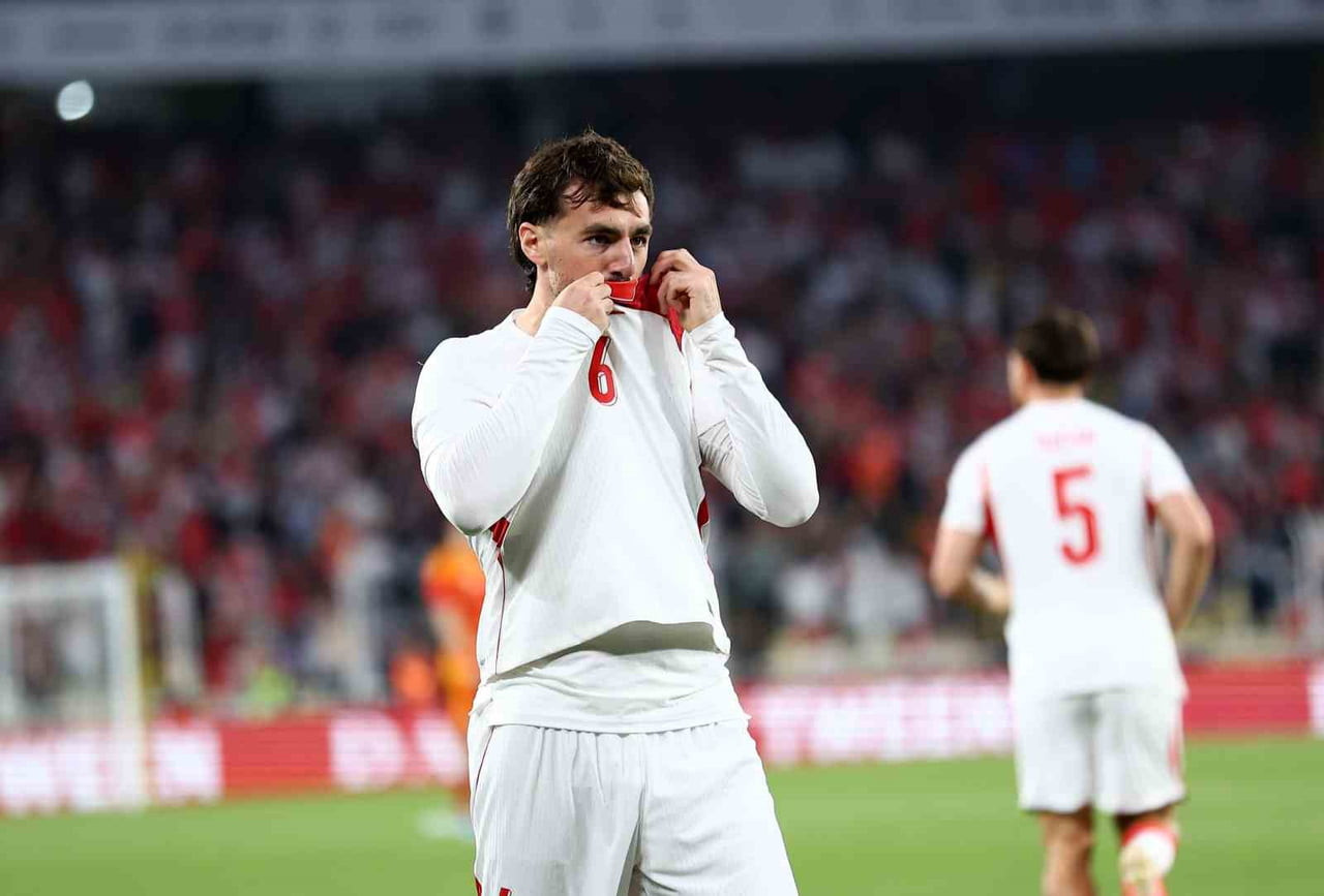 MİLLİ FUTBOLCU ORKUN KÖKÇÜ, KUZEY MAKEDONYA MAÇINDA ATTIĞI GOLLE A MİLLİ FUTBOL TAKIMI’NDAKİ 4....