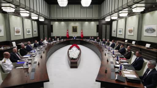Milli Güvenlik Kurulu Toplantısı Cumhurbaşkanı Recep Tayyip Erdoğan'ın başkanlığında...