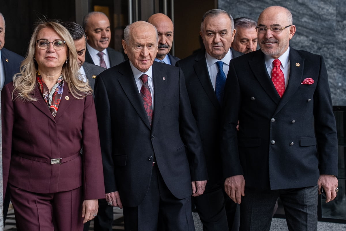 Milliyetçi Hareket Partisi (MHP) Genel Başkanı Devlet Bahçeli, partisinin TBMM Grup Toplantısı'na...