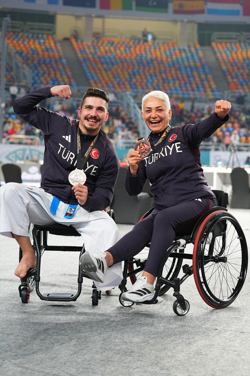 Mısır'da düzenlenen 27. Dünya Karate Şampiyonası'nda milli para karateciler, 1 gümüş, 1 bronz...