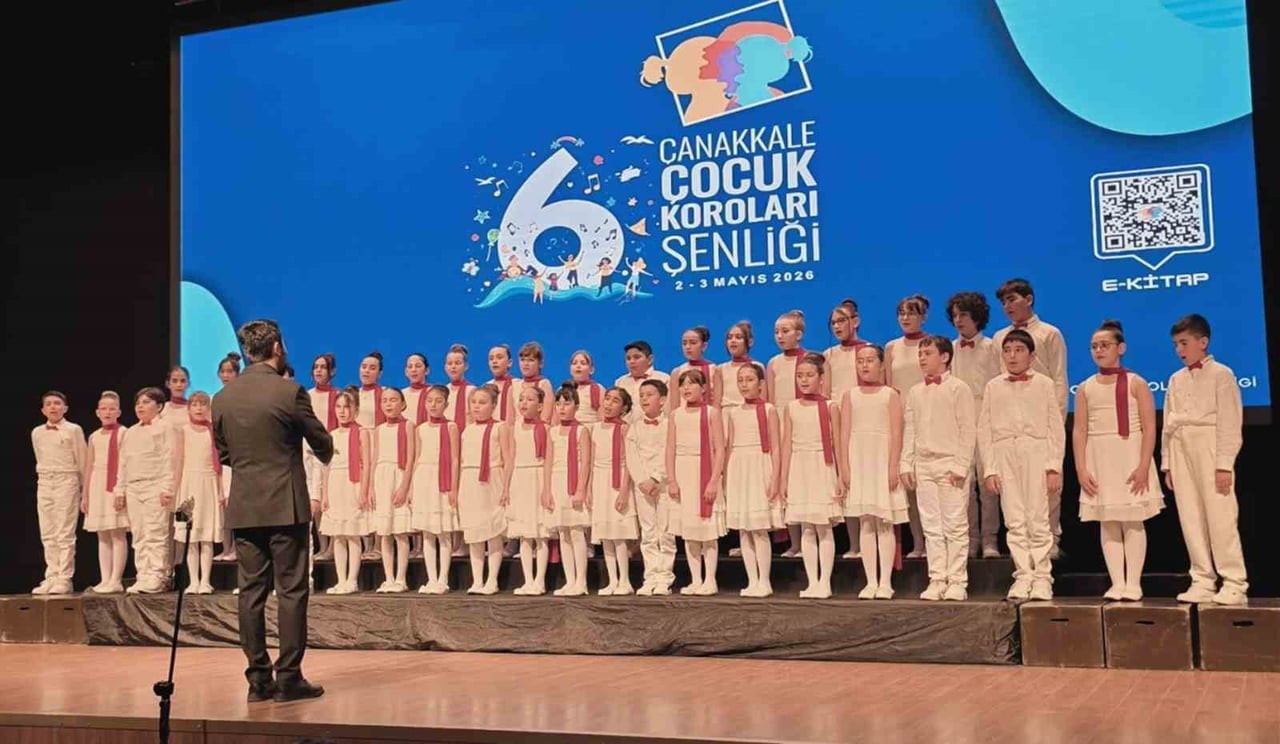 MUĞLA BÜYÜKŞEHİR BELEDİYESİ KONSERVATUVARI ÇOKSESLİ ÇOCUK KOROSU, ÇANAKKALE’DE KATILDIĞI 6. ÇOCUK...