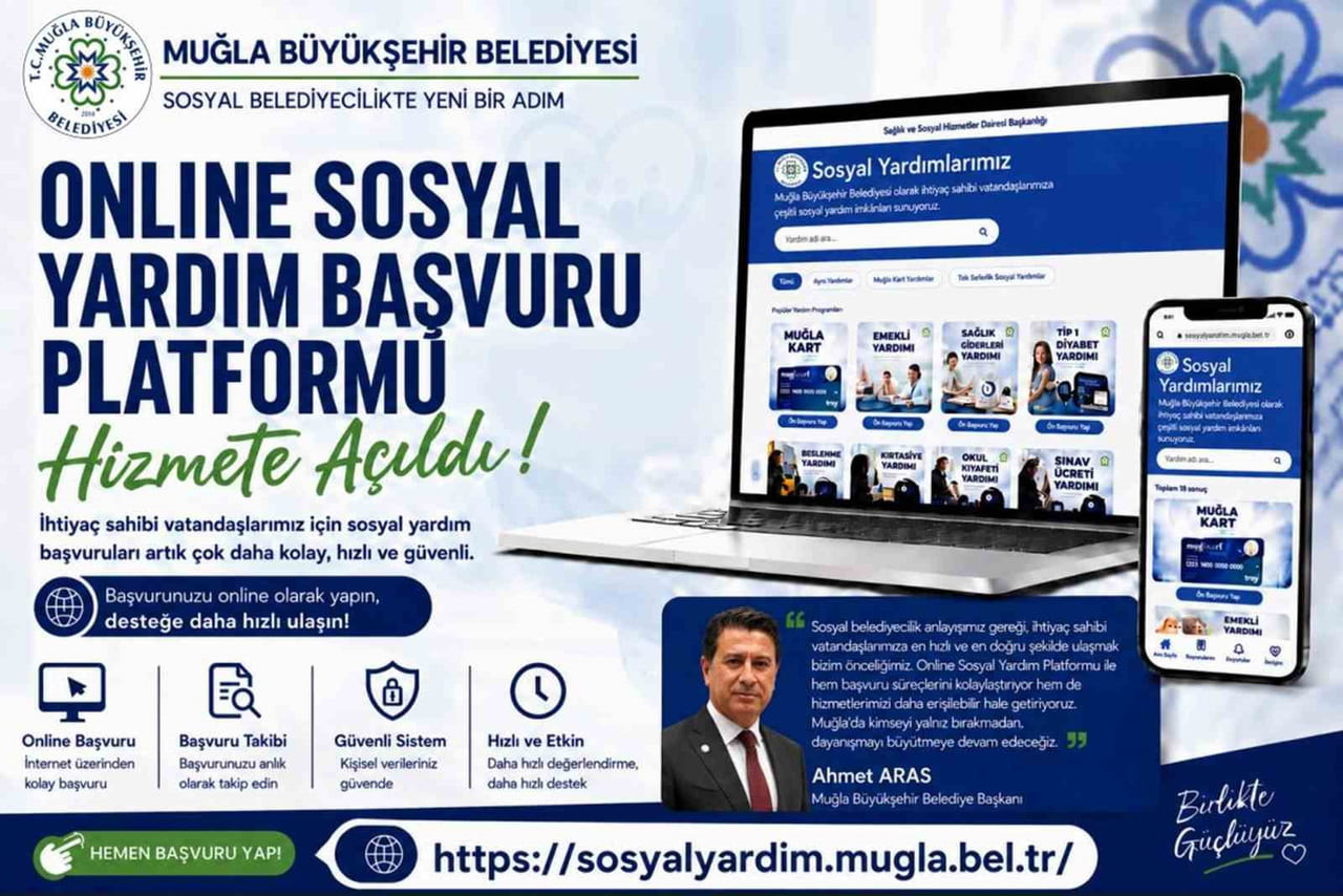 MUĞLA BÜYÜKŞEHİR BELEDİYESİ SOSYAL YARDIMLARA VATANDAŞLARIN DAHA KOLAY ULAŞMASI İÇİN ONLİNE...