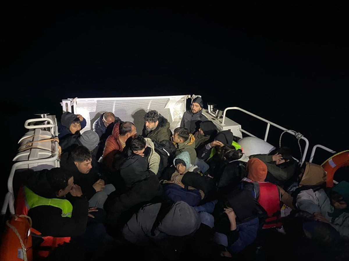 Muğla'nın Bodrum ilçesinde 39 düzensiz göçmen yakalandı.