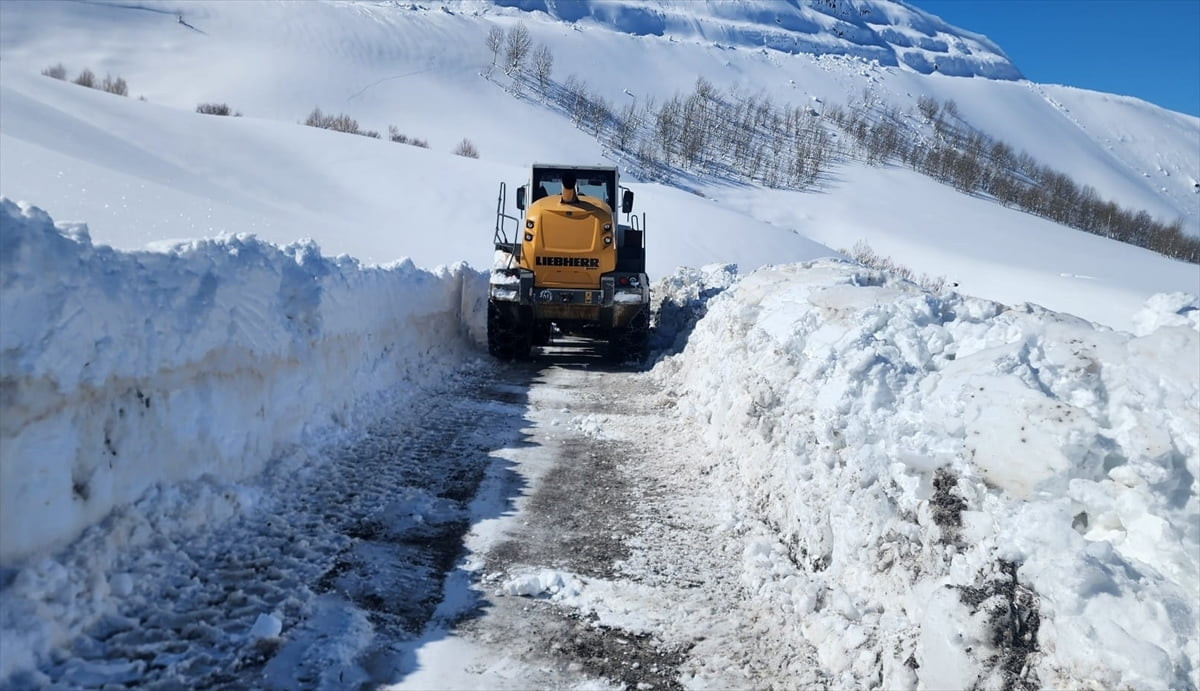 Muş'un Varto ilçesinde kar ve tipi nedeniyle yüksek kesimde bulunan 18 köye ulaşım sağlanamıyor....